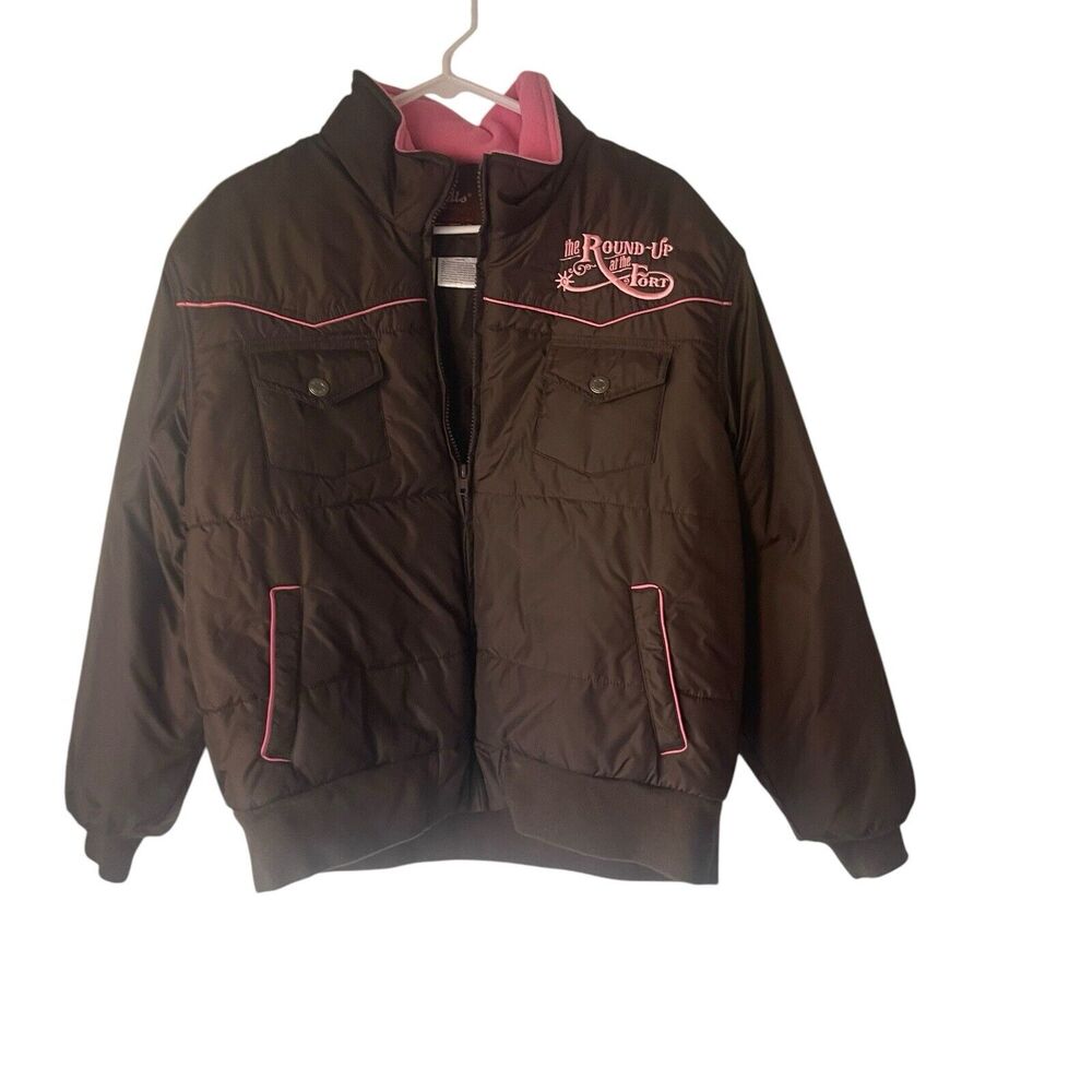 Walls‎ Ranch Wear Girls Size Large Brown Western Cowboy Outdoor Work Coat